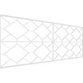 Ekena Millwork Set of Four Panels for 94 1/2"W x 36 1/4"H Hudson Fretwork Wainscot Wall Paneling WPKP18X01X47HSN